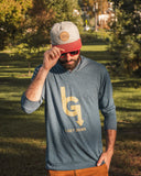 The Classic Lightweight Hoodie - Indigo/Gold