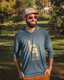 The Classic Lightweight Hoodie - Indigo/Gold